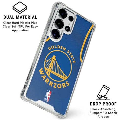 NBA Golden State Warriors Jersey Galaxy S25 Ultra Clear Case